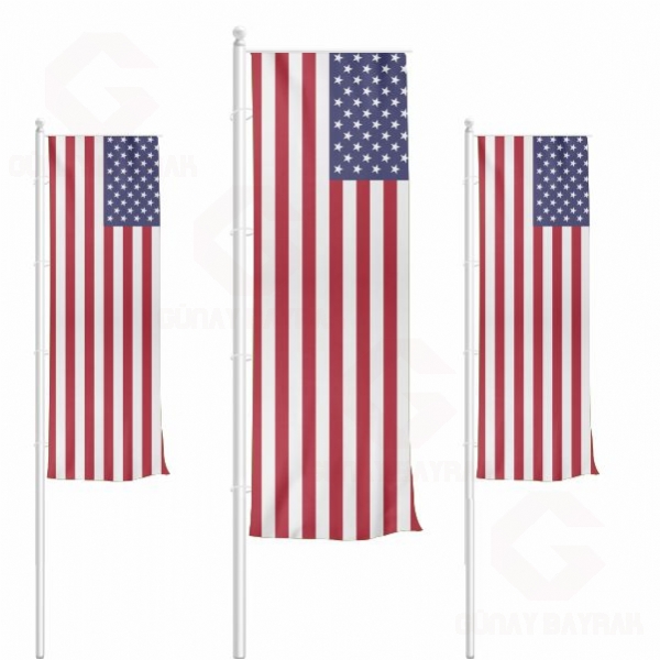 Amerika Birleik Devletleri Dikey ekilen Bayraklar