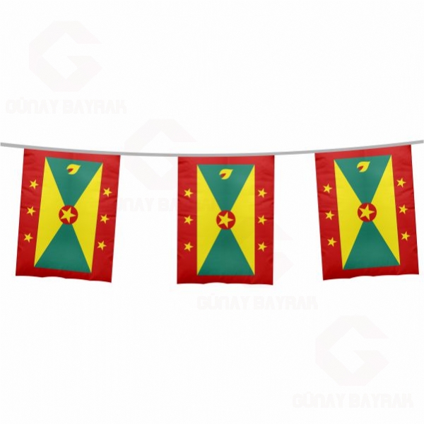 Grenada pe Dizili Kare Bayraklar