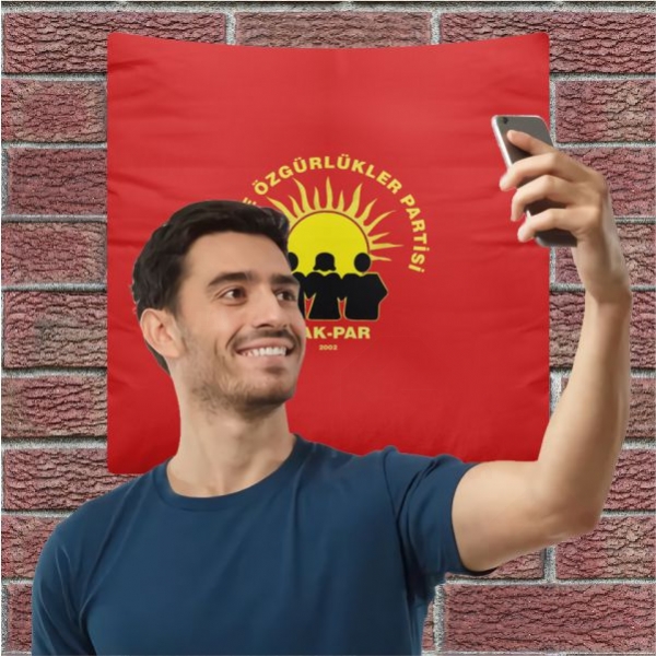 Hak ve zgrlkler Partisi Krmz Selfie ekim Manzaralar