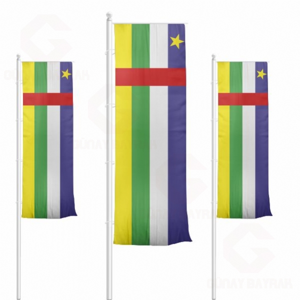 Orta Afrika Cumhuriyeti Dikey ekilen Bayraklar