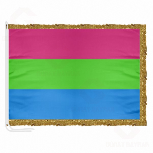 Polysexuality Pride Saten Makam Bayra