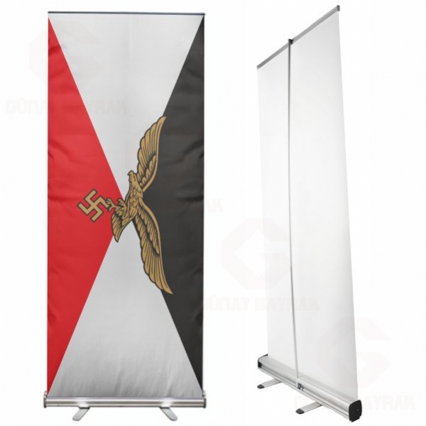 Reich Nazi Luftwaffe Roll Up Banner