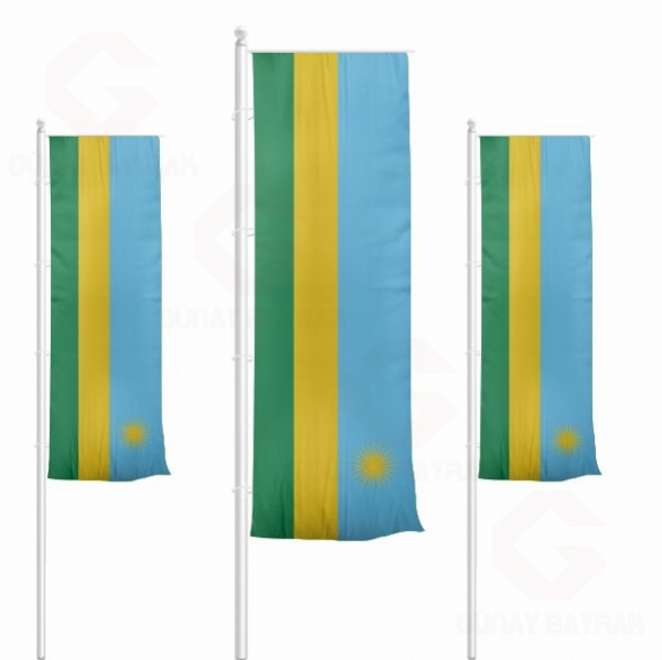 Ruanda Dikey ekilen Bayraklar