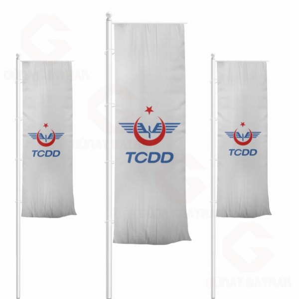 TCDD Dikey ekilen Bayraklar