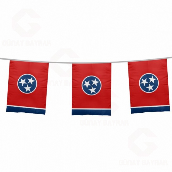 Tennessee pe Dizili Kare Bayraklar