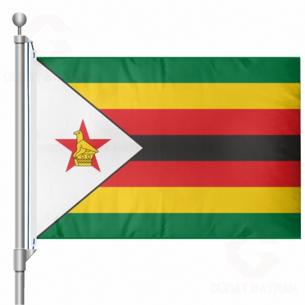 Zimbabve Bayra Zimbabve Flamas