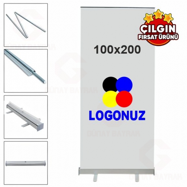 100x200 Rollup Banner Roll Up Banner Bask