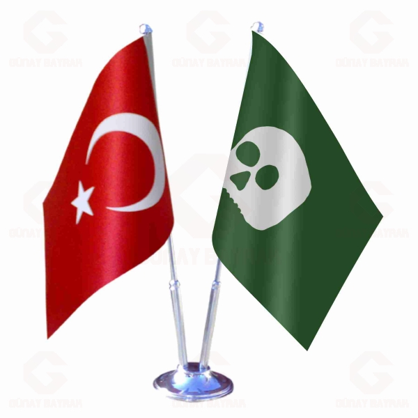 16th Century Barbary Corsairs 2 li Masa Bayraklar�