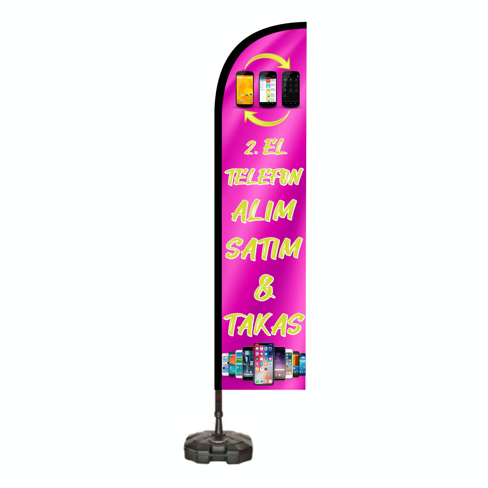 2 El Telefon Al�m Sat�m Takas Plaj Bayraklar�