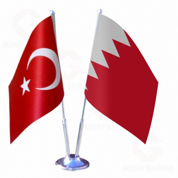 2 li Bahreyn Masa Bayraklar