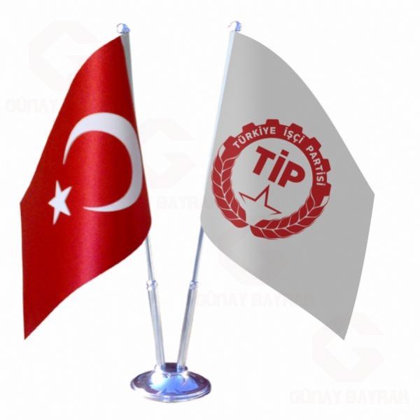 2 li Trkiye i Partisi Masa Bayraklar