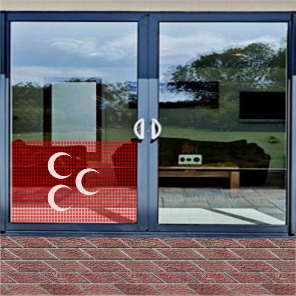 3 Hilal K�rm�z� Cam Folyo One Way Vision Bask�