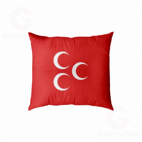 3 Hilal K�rm�z� Dijital Bask�l� Yast�k K�l�f�