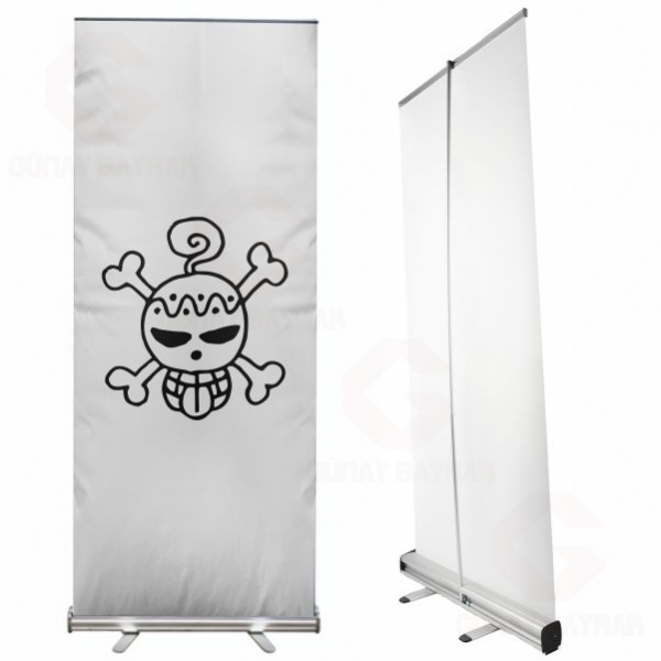 A Jolly Roger With An Original Design Roll Up Banner