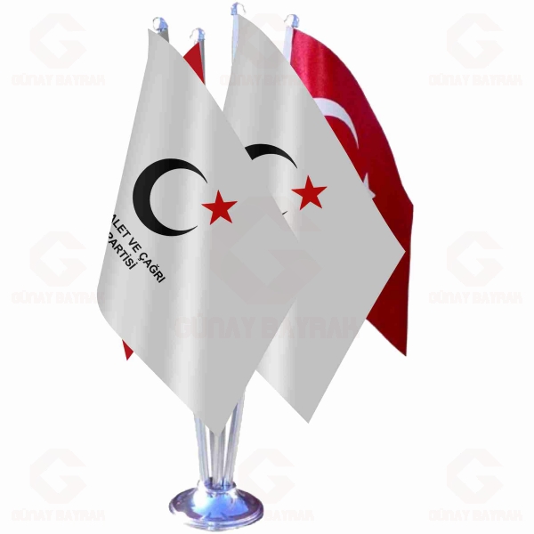 Adalet ve �a�r� Partisi D�rtl� Masa Bayra��