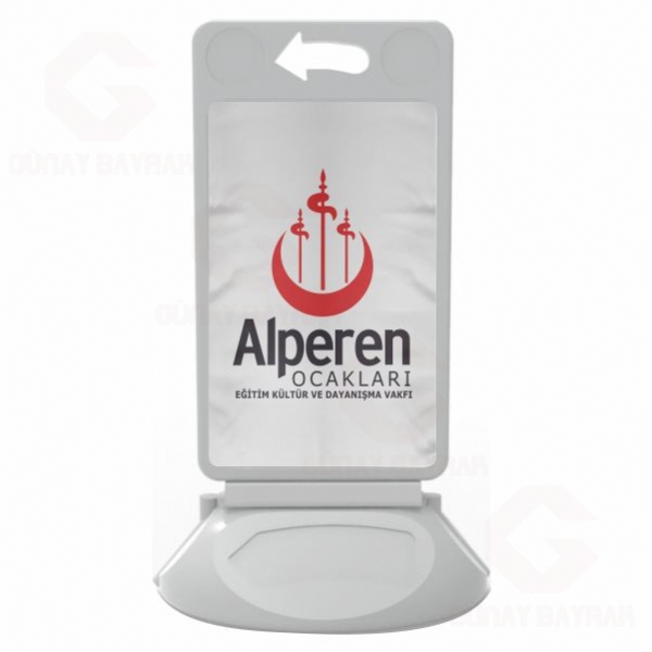 Alperen Ocaklar� Beyaz Plastik Reklam Dubas�