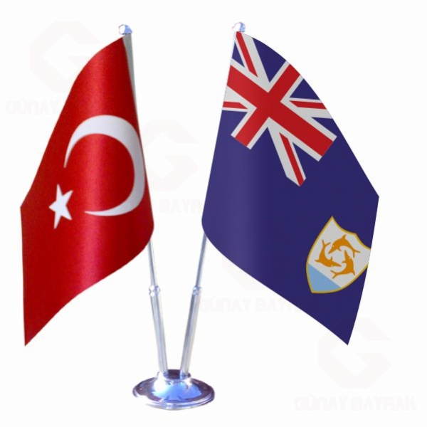 Anguilla 2 li Masa Bayraklar�