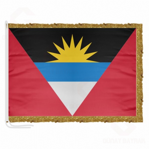 Antigua ve Barbuda Saten Makam Bayra