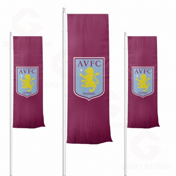 Aston Villa FC Dikey �ekilen Bayraklar