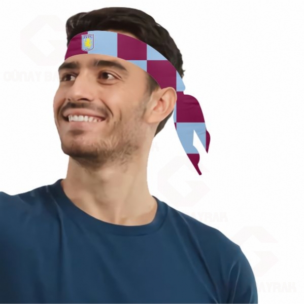 Aston Villa Football Club Dijital Bask� Bandanalar