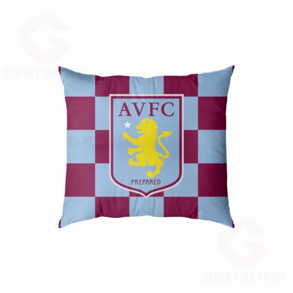 Aston Villa Football Club Dijital Bask�l� Yast�k K�l�f�