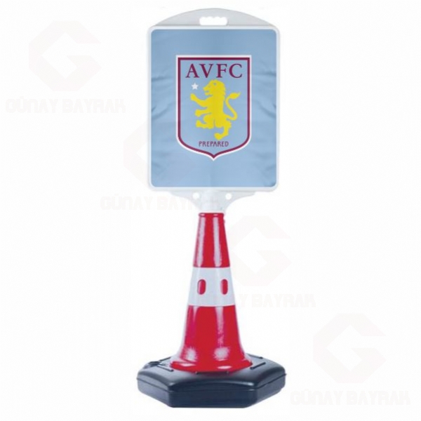 Aston Villa Mavi Orta Boy Yol Reklam Duba