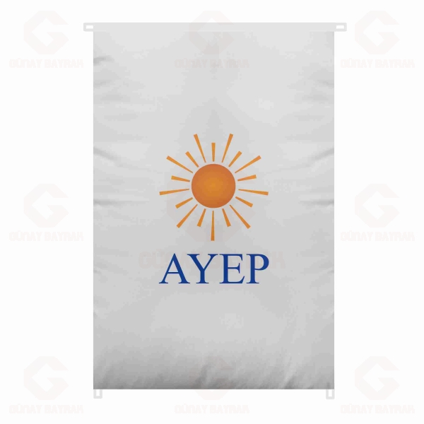 Ayd�nl�k ve Yenilik Partisi Bina Boyu B�y�k Bayrak