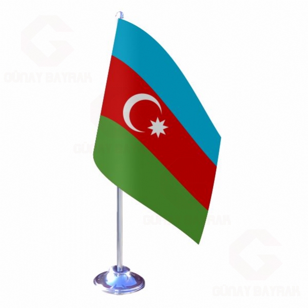 Azerbeycan Tekli Masa Bayra