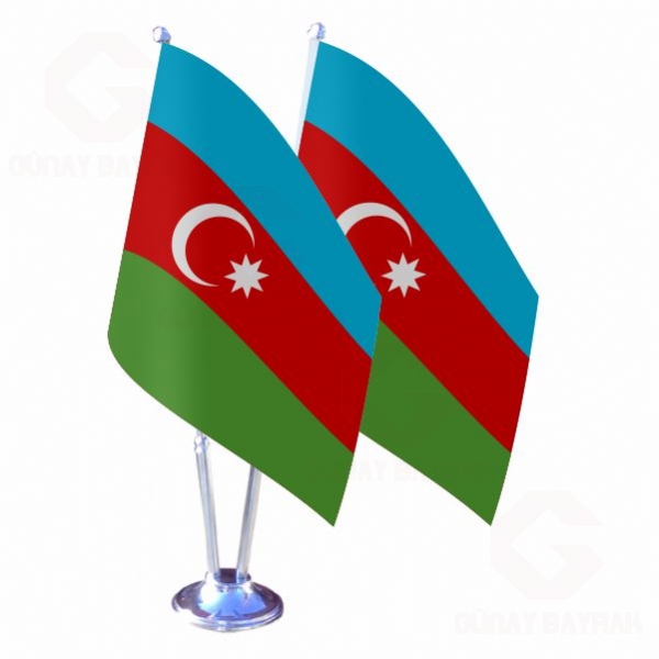 Azerbeycan ikili Masa Bayra