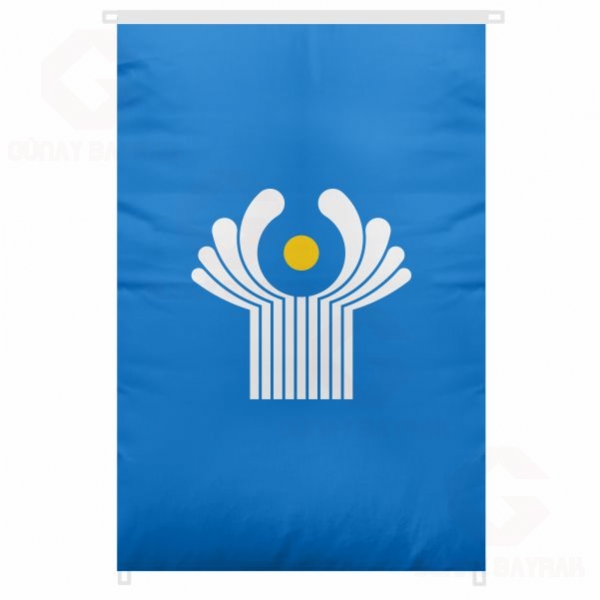 Ba��ms�z Devletler Toplulu�u Bina Boyu B�y�k Bayrak