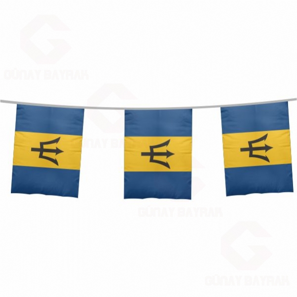 Barbados pe Dizili Kare Bayraklar