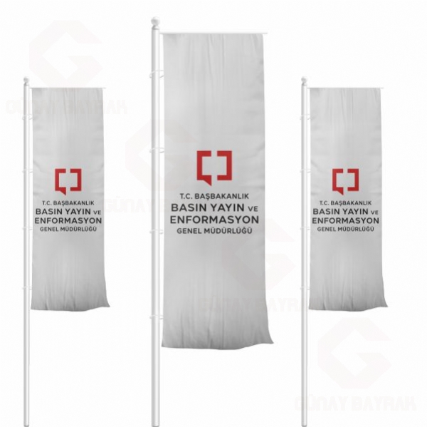 Bas�n Yay�n ve Enformasyon Genel M�d�rl��� Dikey �ekilen Bayraklar