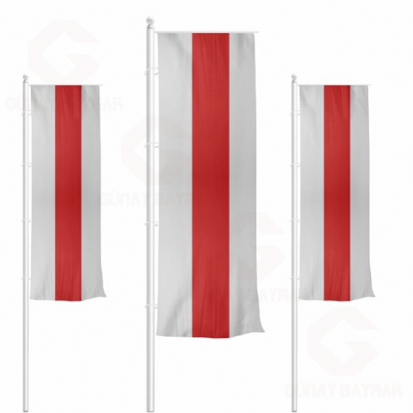 Beyaz Krmz Beyaz Dikey ekilen Bayraklar