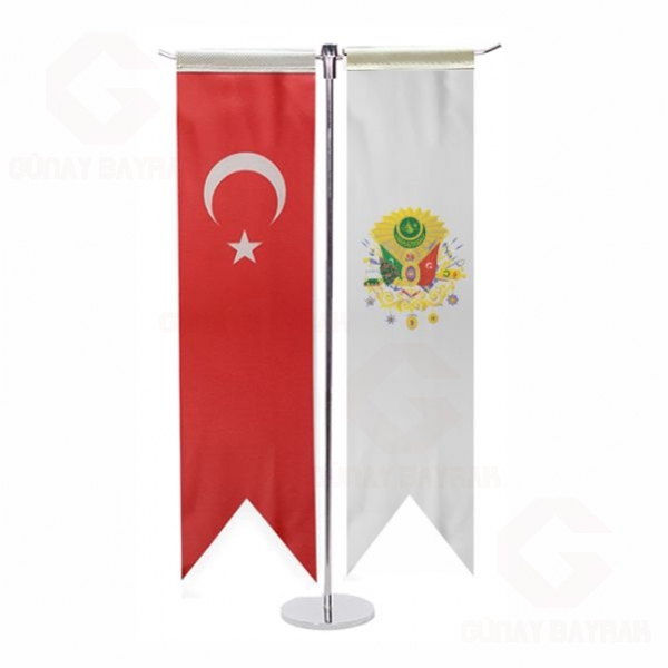 Beyaz Osmanl� Armas� T Masa Bayra��