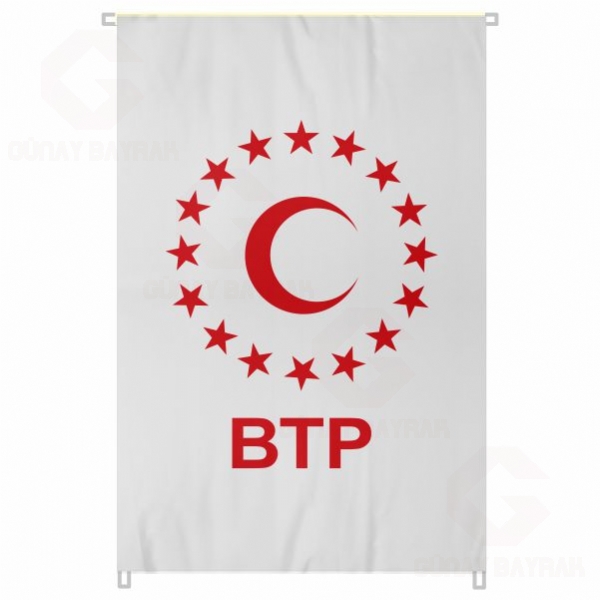 Bina Boyu BTP Bamsz Trkiye Partisi Bayrak