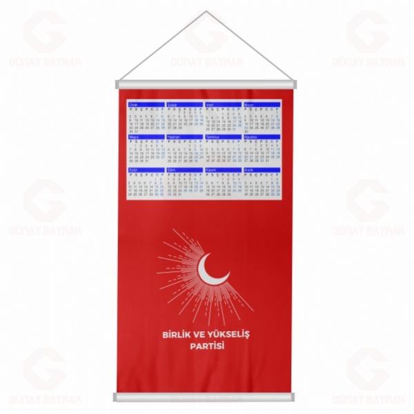 Birlik ve Y�kseli� Partisi Dijital Bask� Duvar Takvimi Birlik ve Y�kseli� Partisi Bez Takvim