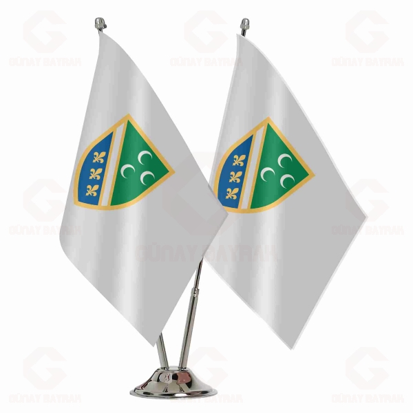 Bosnian Turks ikili Masa Bayra��