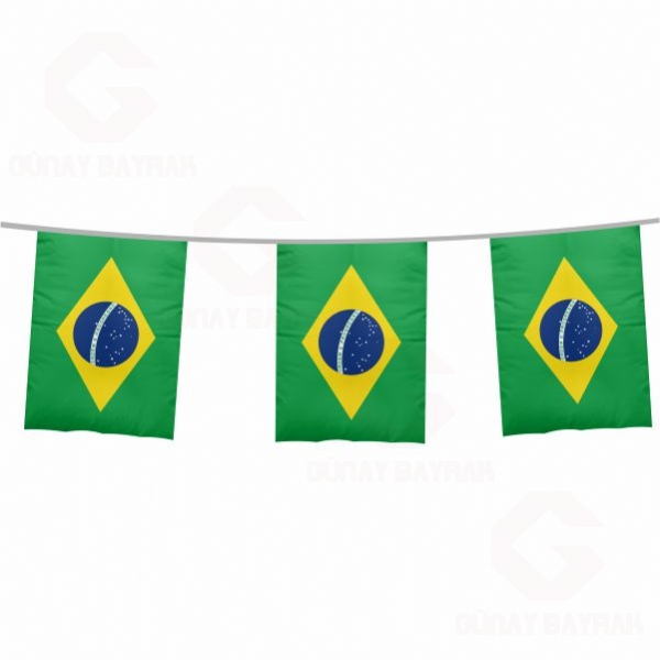 Brezilya pe Dizili Kare Bayraklar