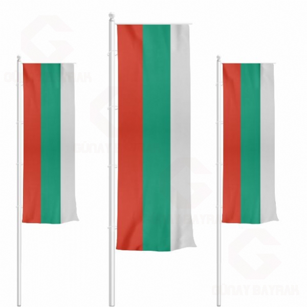 Bulgaristan Dikey ekilen Bayraklar