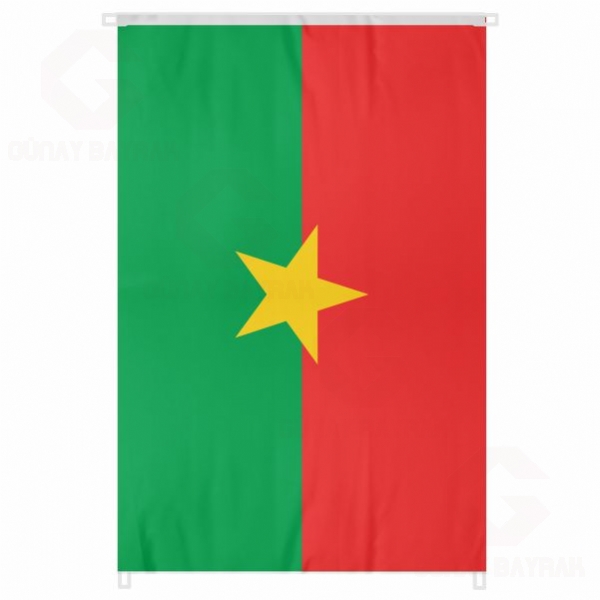 Burkina Faso Bina Boyu Byk Bayrak