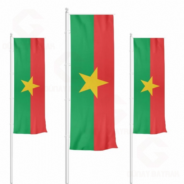 Burkina Faso Dikey ekilen Bayraklar
