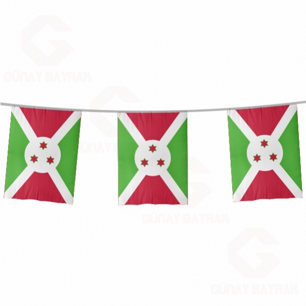Burundi pe Dizili Kare Bayraklar