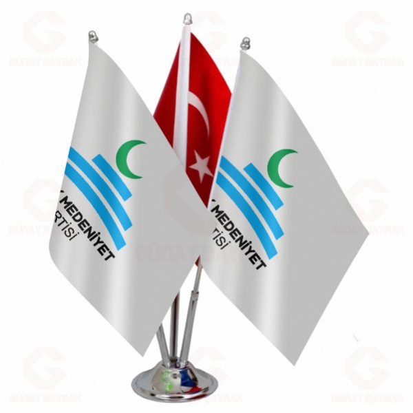 B�y�k Medeniyet Partisi ��l� Masa Bayra��