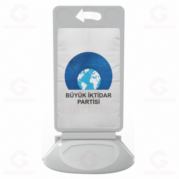 B�y�k �ktidar Partisi Plastik Reklam Dubas�