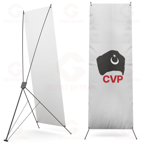 CVP Cumhuriyet�i Vatanseverler Partisi Dijital Bask� X Banner