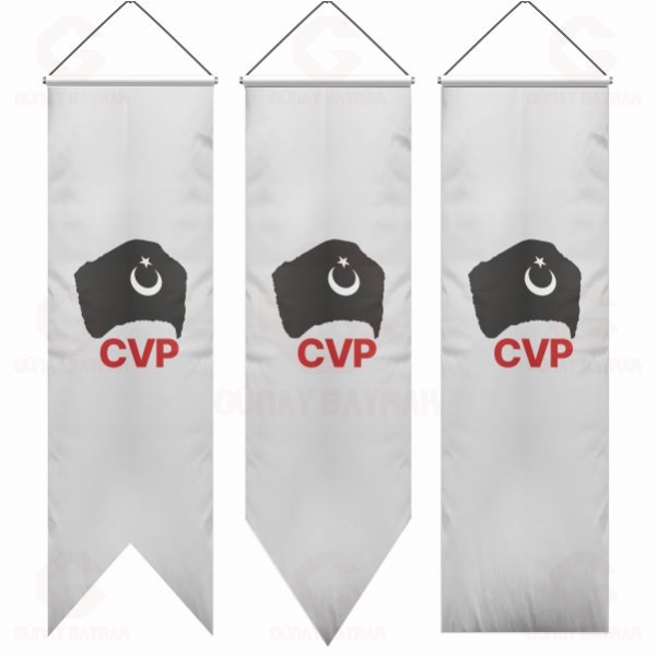 CVP Cumhuriyet�i Vatanseverler Partisi K�rlang�� Bayraklar