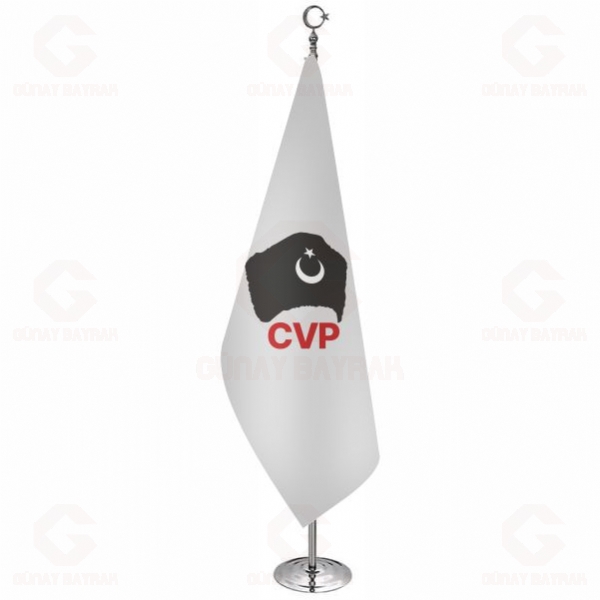 CVP Cumhuriyet�i Vatanseverler Partisi Makam Bayra��