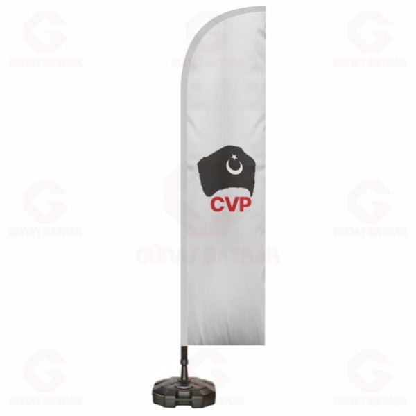 CVP Cumhuriyet�i Vatanseverler Partisi Yelken Bayraklar�