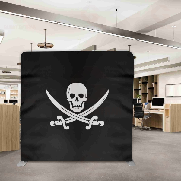 Calico Jack Jolly Roger Backdrop Stand