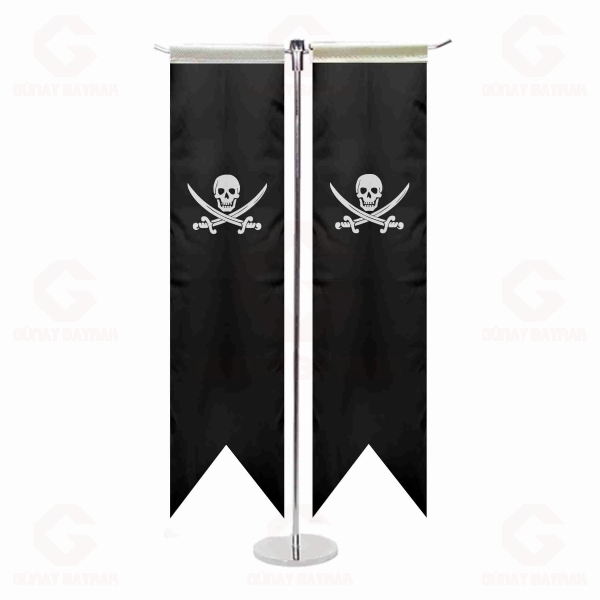 Calico Jack Jolly Roger T Masa Bayraklar�